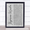 Sam Fender Hypersonic Missiles Grey Rustic Script Song Lyric Print
