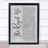 Silversun Pickups The Royal We Grey Rustic Script Song Lyric Print