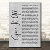 The Amity Affliction Give It All Grey Rustic Script Song Lyric Print