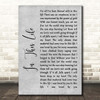 Collin Raye In This Life Grey Rustic Script Song Lyric Print