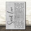 Doris Day Secret Love Grey Rustic Script Song Lyric Wall Art Print