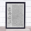 Fall Out Boy Save Rock And Roll Grey Rustic Script Song Lyric Quote Music Print