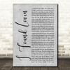 Fatback Band I Found Lovin' Grey Rustic Script Song Lyric Quote Music Print