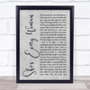 Garth Brooks She's Every Woman Grey Rustic Script Song Lyric Quote Music Print