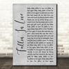 Hamilton, Joe Frank & Reynolds Fallin' In Love Grey Rustic Script Song Lyric Quote Music Print