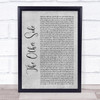 Hugh Jackman & Zac Efron The Other Side Grey Rustic Script Song Lyric Quote Music Print