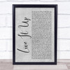 Mental As Anything Live It Up Grey Rustic Script Song Lyric Quote Music Print