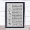The Elgins Heaven Must Have Sent You Grey Rustic Script Song Lyric Quote Music Print