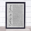 The Foundations Build Me Up Buttercup Grey Rustic Script Song Lyric Quote Music Print