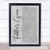 The Irish Rovers Fiddlers Green Grey Rustic Script Song Lyric Quote Music Print