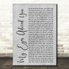 Frankie Valli My Eyes Adored You Rustic Script Grey Song Lyric Quote Print