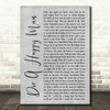 Thomas Rhett Die A Happy Man Rustic Script Grey Song Lyric Quote Print