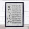 Disturbed A Reason To Fight Rustic Script Grey Song Lyric Quote Print