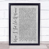 Shania Twain Man I Feel Like A Woman Rustic Script Grey Song Lyric Quote Print