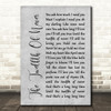 Charlie Landsborough The Twelfth Of Never Rustic Script Grey Song Lyric Print