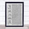 Eagles Take It To The Limit Rustic Script Grey Song Lyric Print