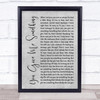 Jamiroquai You Give Me Something Rustic Script Grey Song Lyric Print