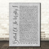 Noel Gallagher's High Flying Birds Ballad Of The Mighty I Script Grey Print