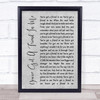 Randy Newman You've Got A Friend In Me Rustic Script Grey Song Lyric Print