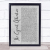 Steven Curtis Chapman The Great Adventure Rustic Script Grey Song Lyric Print