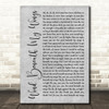 Bette Midler Wind Beneath My Wings Rustic Script Grey Song Lyric Quote Print