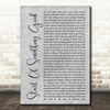 Daughtry Start Of Something Good Rustic Script Grey Song Lyric Quote Print