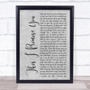 N Sync This I Promise You Rustic Script Grey Song Lyric Quote Print