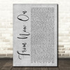 The Greatest Showman From Now On Rustic Script Grey Song Lyric Quote Print