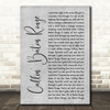 Garth Brooks Callin' Baton Rouge Grey Rustic Script Song Lyric Print