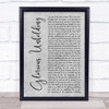 Steven Curtis Chapman Glorious Unfolding Grey Rustic Script Song Lyric Print