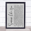 Van Morrison Someone Like You Rustic Script Grey Song Lyric Quote Print
