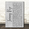 Sleeping At Last Turning Page Grey Rustic Script Song Lyric Music Art Print