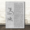 Tina Turner The Best Grey Rustic Script Song Lyric Music Art Print