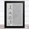 Harry Styles Sign Of The Times Grey Rustic Script Song Lyric Music Art Print
