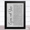 Leslie Odom, Jr., Daveed Diggs, Christopher Jackson & Original Broadway Cast of Hamilton Guns and Ships Grey Rustic Script Song Lyric Music Art Print