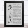 Linkin Park One More Light Grey Rustic Script Song Lyric Music Art Print