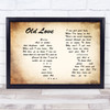 Eric Clapton Old Love Man Lady Couple Song Lyric Wall Art Print