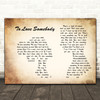Bee Gees To Love Somebody Man Lady Couple Song Lyric Wall Art Print