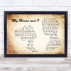 Richard Tauber My Heart and I Man Lady Couple Song Lyric Wall Art Print