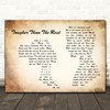 Bruce Springsteen Tougher Than The Rest Man Lady Couple Song Lyric Quote Music Print