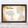 Garth Brooks The Dance Man Lady Couple Song Lyric Quote Music Print