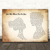 George Harrison Got My Mind Set On You Man Lady Couple Song Lyric Quote Music Print