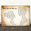 Adele Make You Feel My Love Man Lady Couple Song Lyric Quote Print