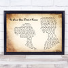 Brett Young In Case You Didn't Know Man Lady Couple Song Lyric Quote Print