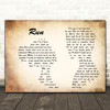 Leona Lewis Run Man Lady Couple Song Lyric Quote Print