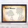 The Rolling Stones Wild Horses Man Lady Couple Song Lyric Quote Print