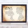 Bon Jovi (You Want To) Make A Memory Man Lady Couple Song Lyric Quote Print