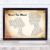 Luther Vandross Never Too Much Man Lady Couple Song Lyric Quote Print
