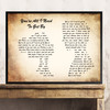Marvin Gaye & Tammi Terrell You're All I Need To Get By Couple Song Lyric Print