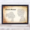Jets to Brazil Sweet Avenue Man Lady Couple Song Lyric Quote Print